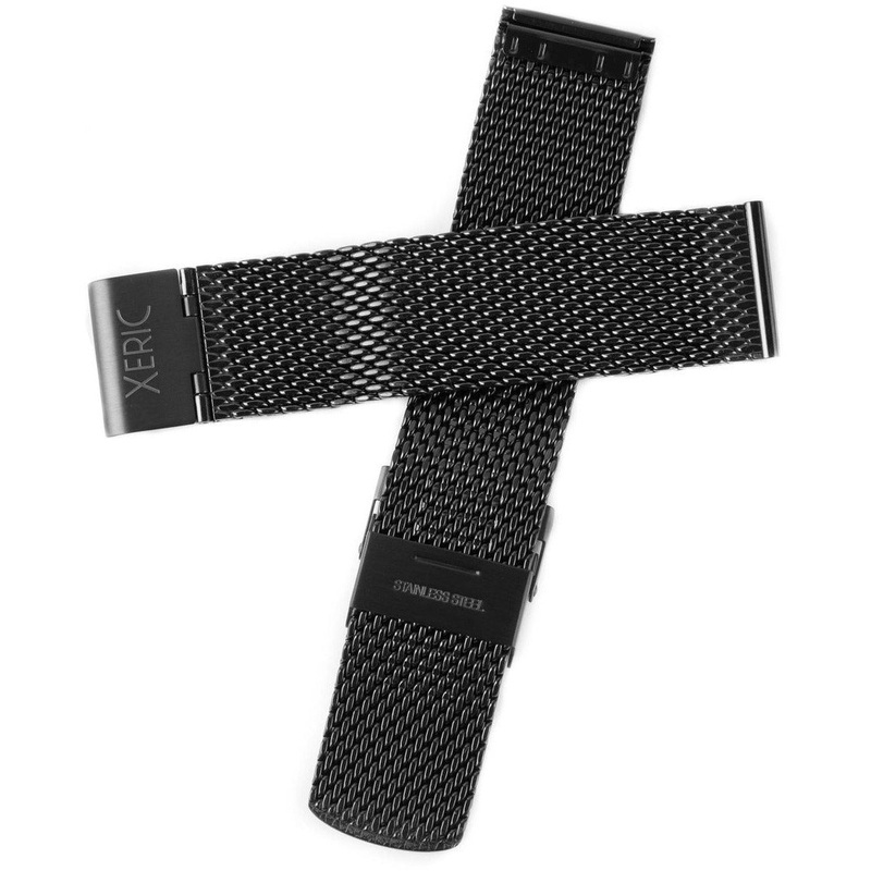 Xeric 22mm Black PVD Mesh Strap