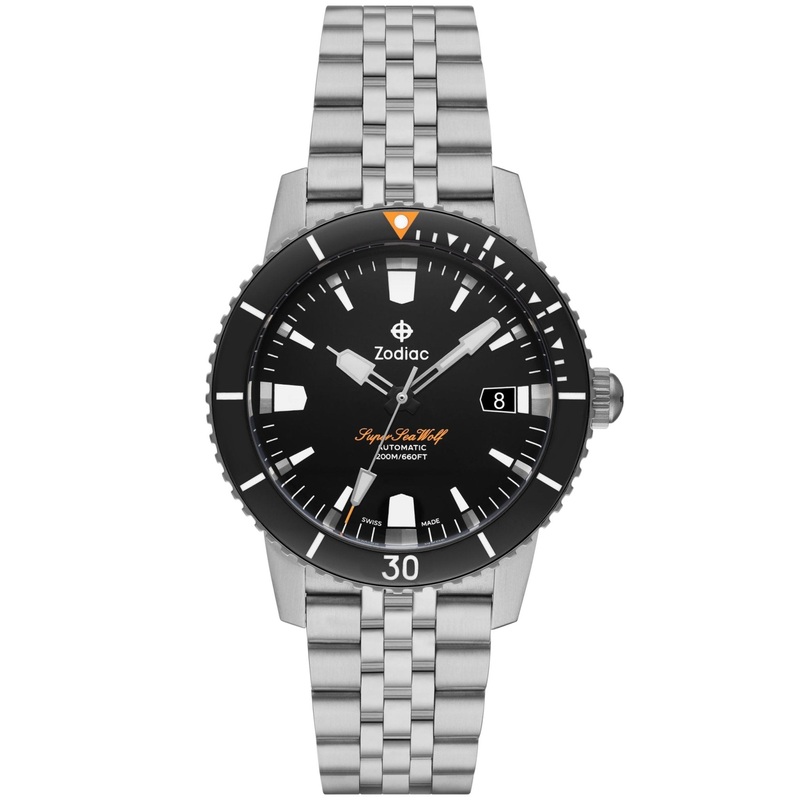 Zodiac ZO9288 Super Sea Wolf 53 Compression Automatic Steel Black