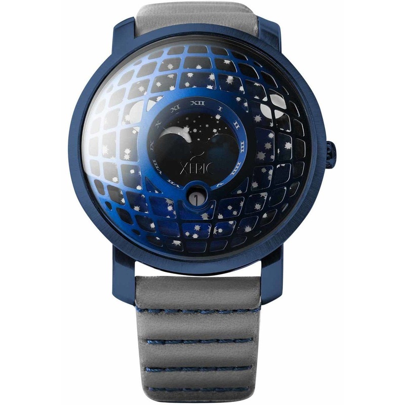 Xeric Trappist-1 American Moonphase Blue Gray