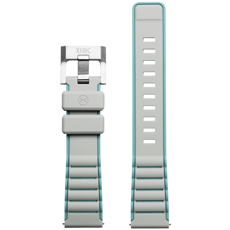 Xeric 20mm Gray Teal Silicone Strap