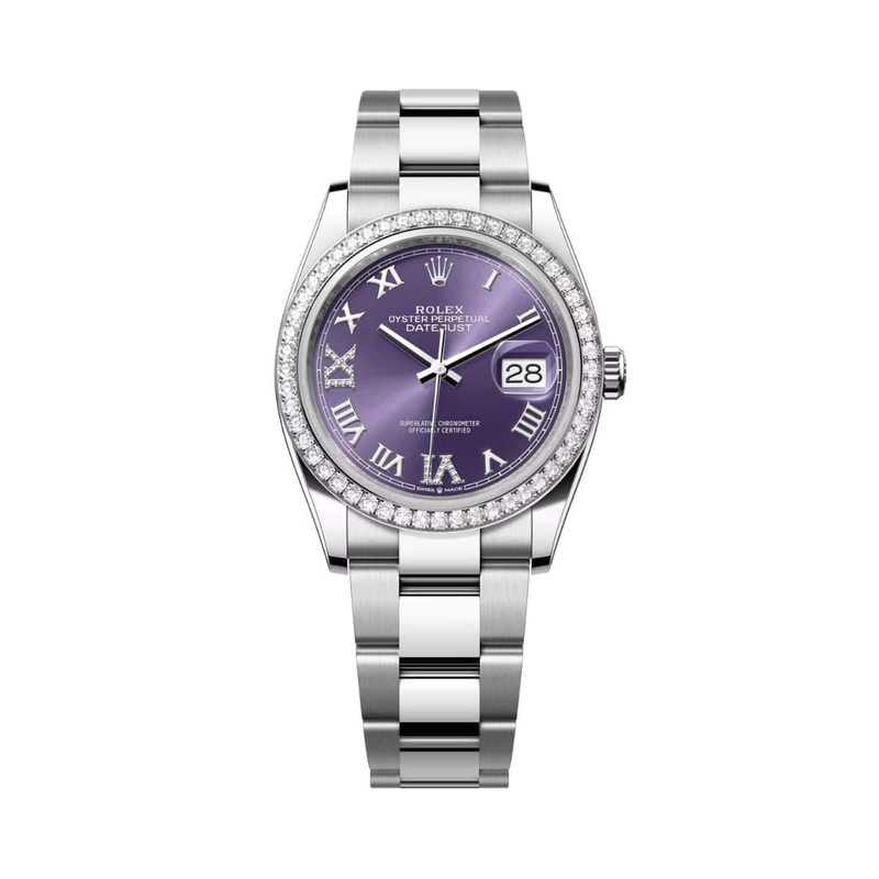 Datejust 31 Aubergine Roman Diamond
