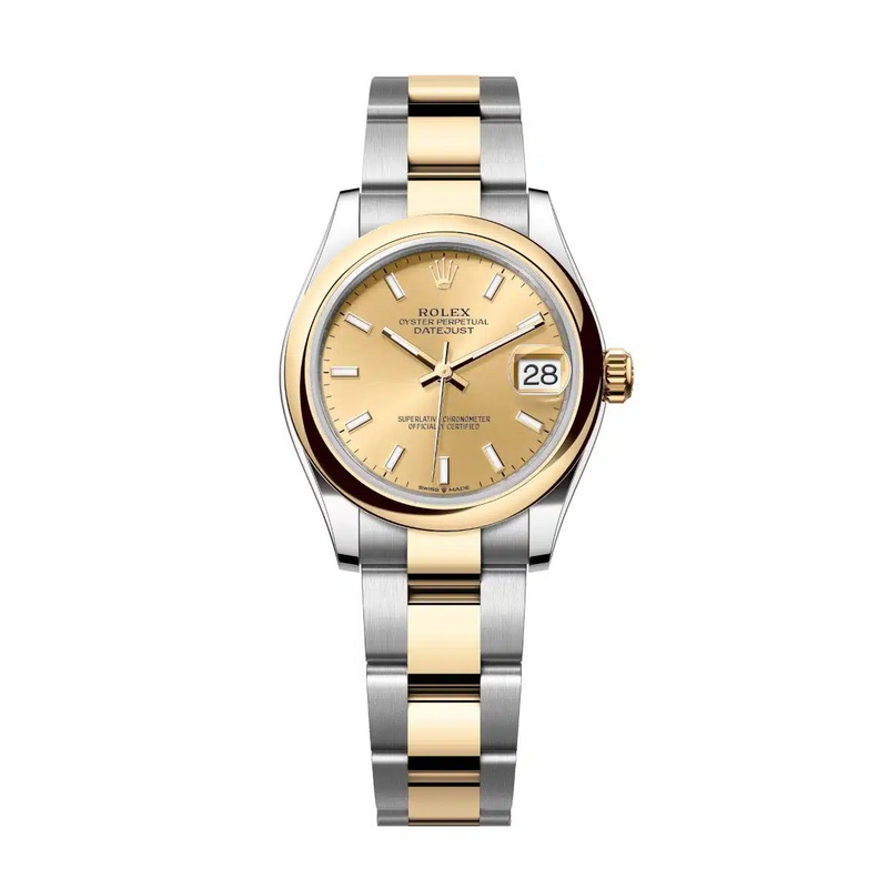 Datejust 31 Yellow Gold Two-Tone Champagne Index