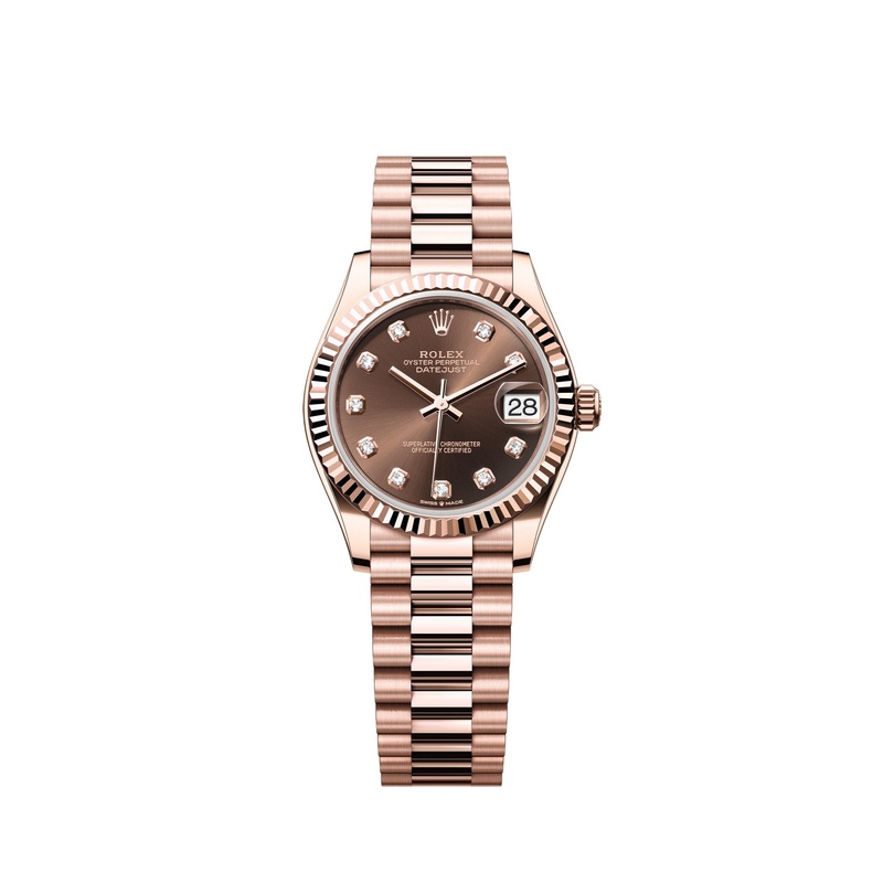 Datejust 31 Everose Gold Chocolate Diamond