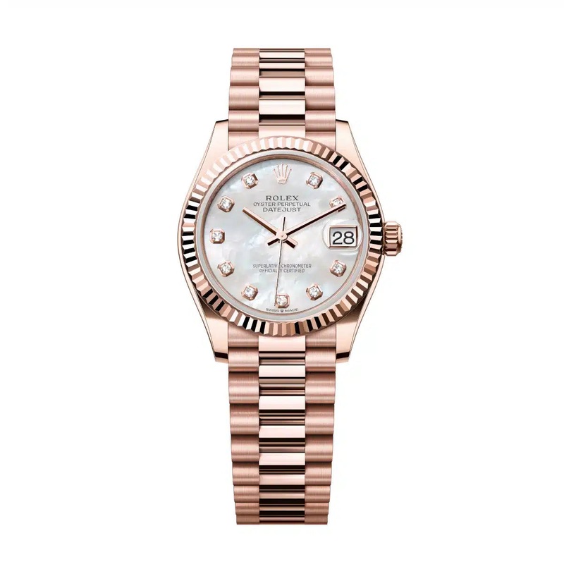 Datejust 31 Everose Gold Mother of Pearl Diamond