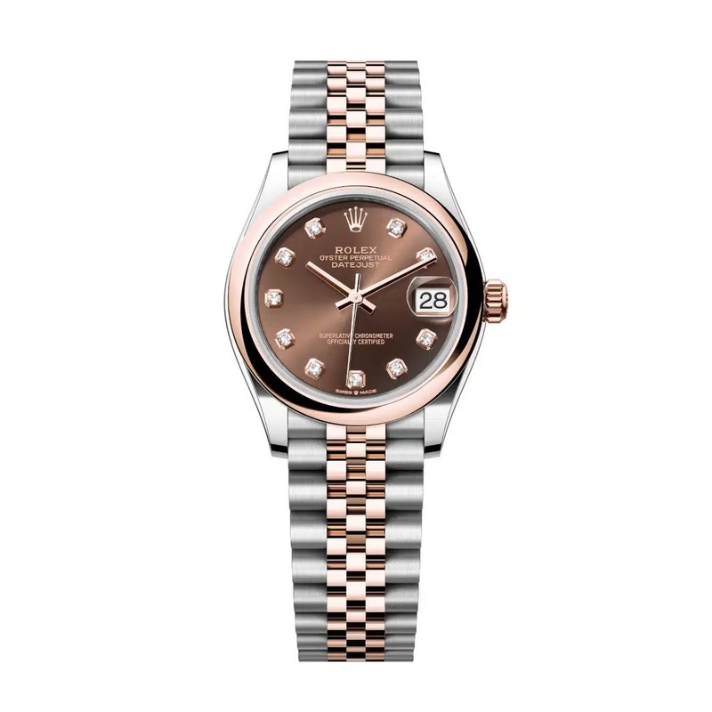 Datejust 31 Everose Gold Two-Tone Chocolate Diamond
