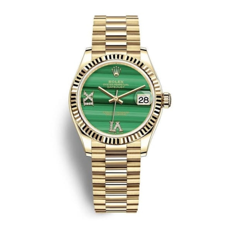 Datejust 31 Yellow Gold Malachite Diamond