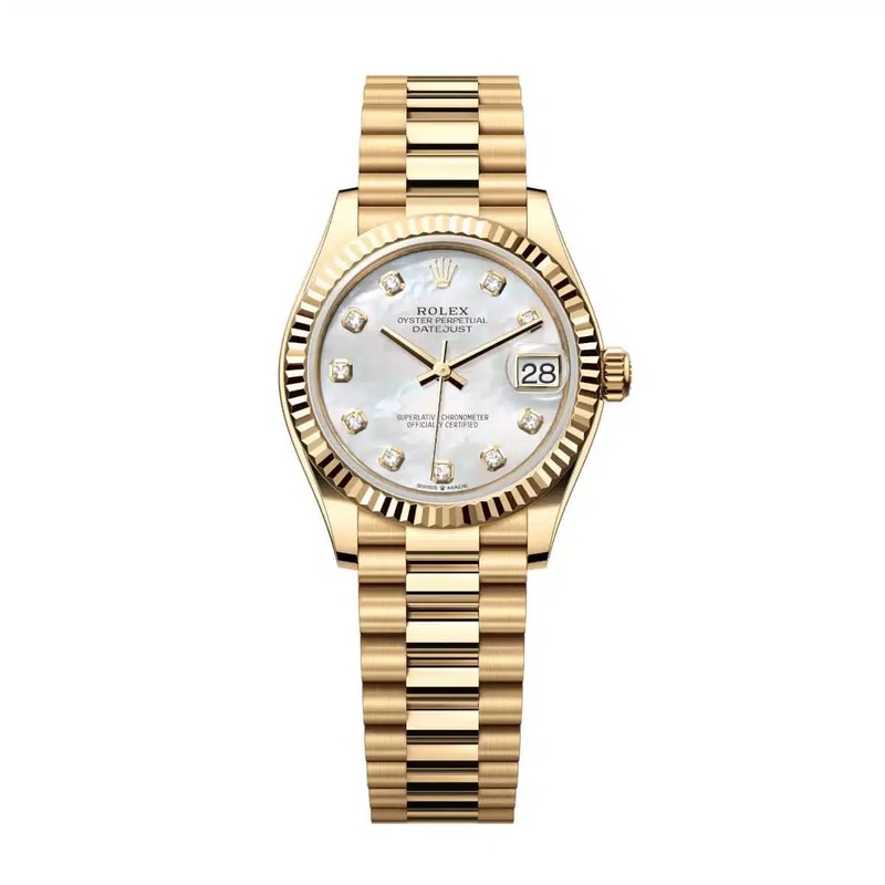 Datejust 31 Yellow Gold Mother of Pearl Diamond