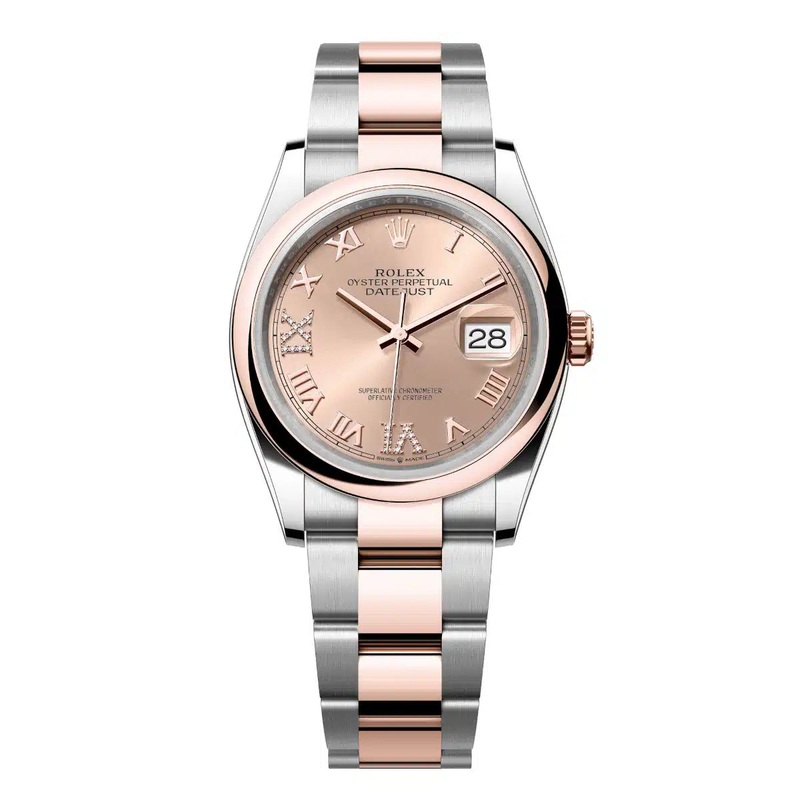 Datejust 36 Everose Gold Two-Tone Rose-Colour Diamond