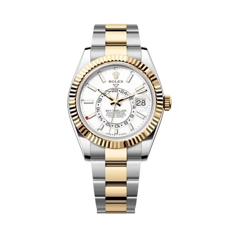 Sky-Dweller Yellow Gold Two-Tone Intense White