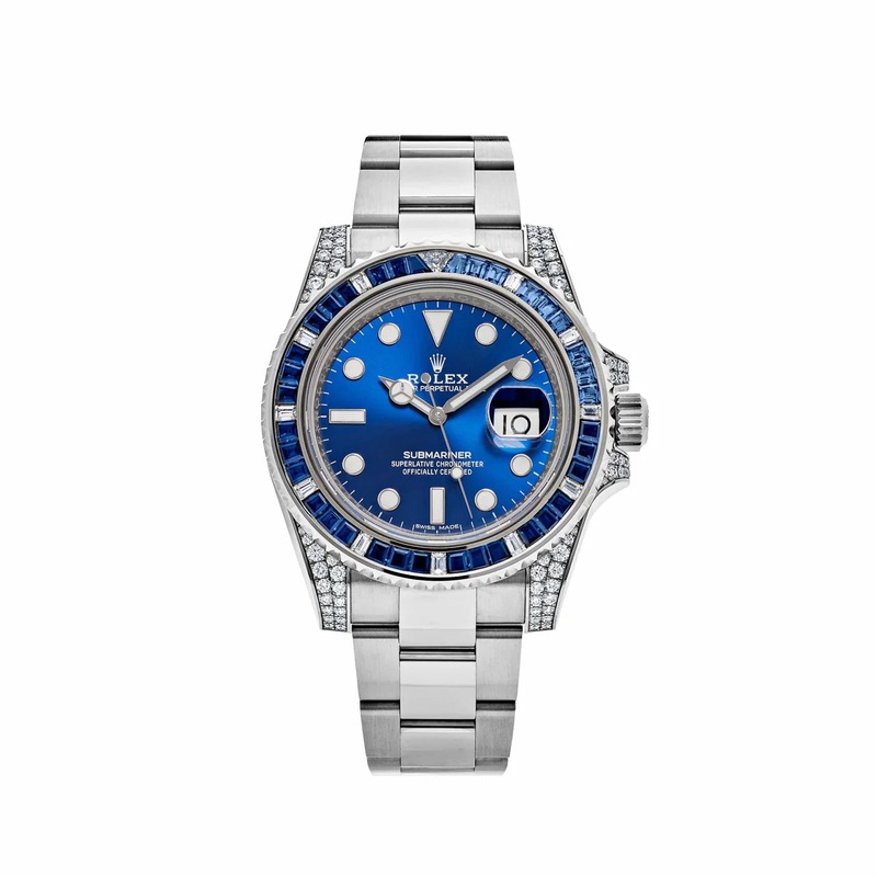 Submariner Date White Gold Diamond & Sapphire
