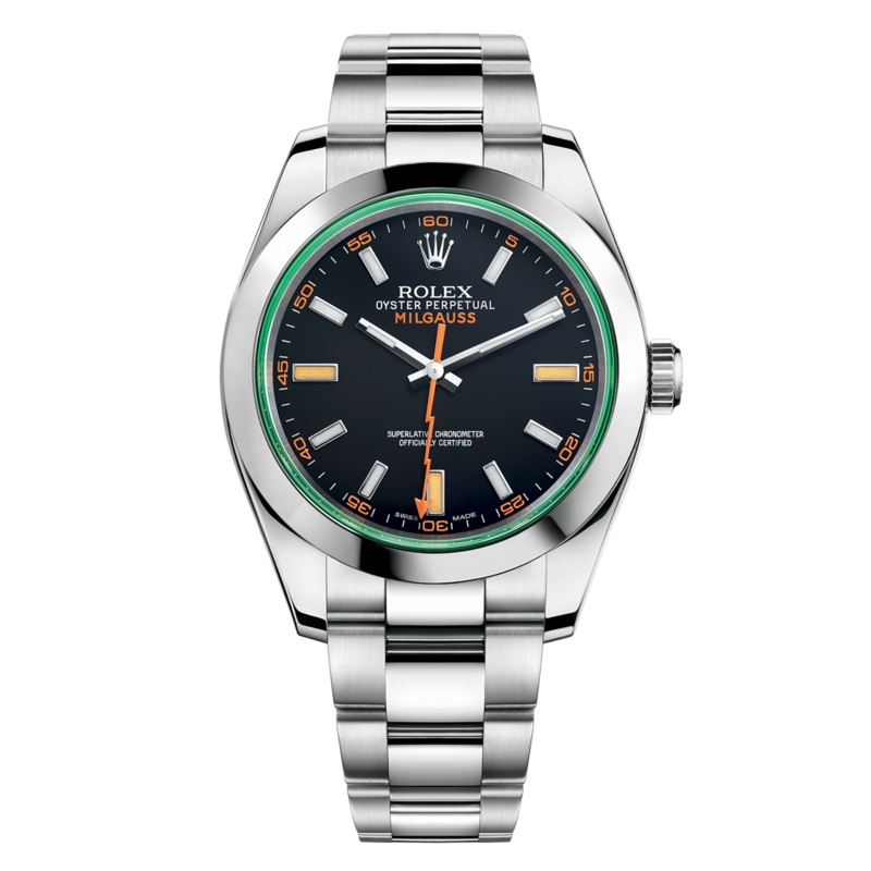 Milgauss Green Crystal Black