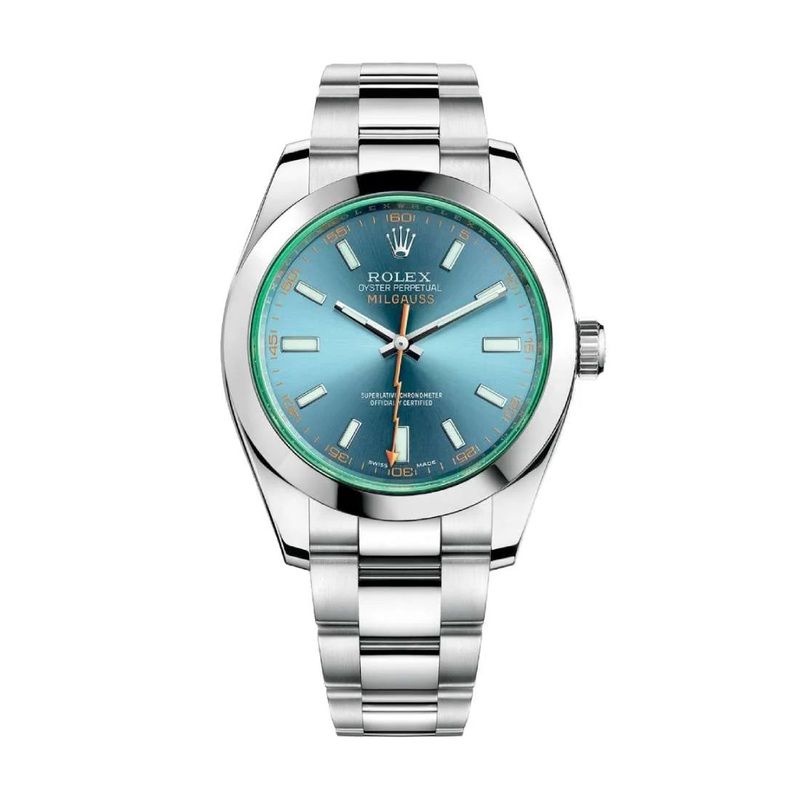 Milgauss Green Crystal Z-Blue