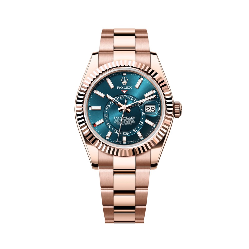 Sky-Dweller Everose Gold Blue