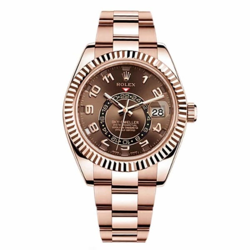Sky-Dweller Everose Gold Chocolate Roman