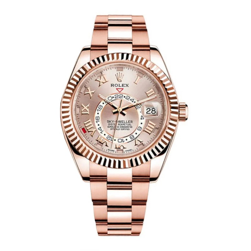 Sky-Dweller Everose Gold Sundust Roman