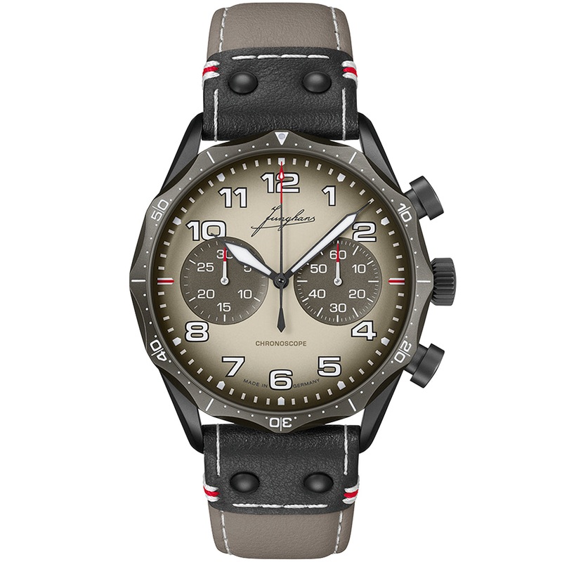 Junghans Meister Pilot Chronoscope Men’s Desert Watch 27/3398.00