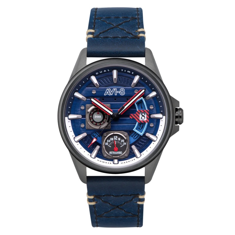 AVI-8 Hawker Harrier Farley Blue Mens Watch AV-4098-03