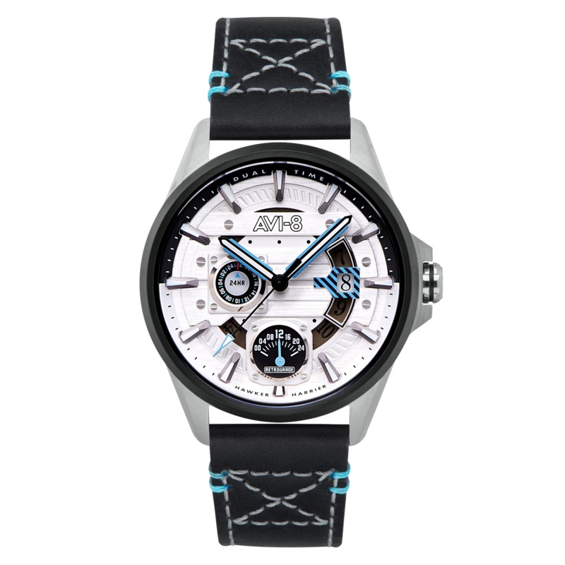 AVI-8 Hawker Harrier Men’s White Black Multifunction Watch AV-4098-01