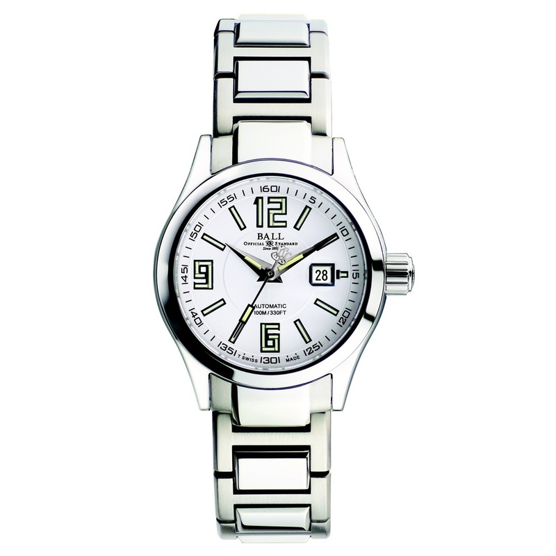 Ball Ladies Watch Engineer II Arabic Ladies White NL1026C-SA-WH