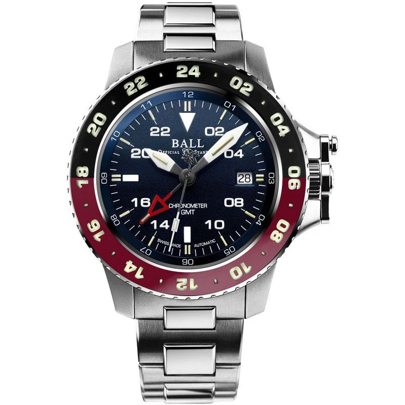 Ball Men’s Watch AeroGMT II Black Red DG2118C-S3C-BE