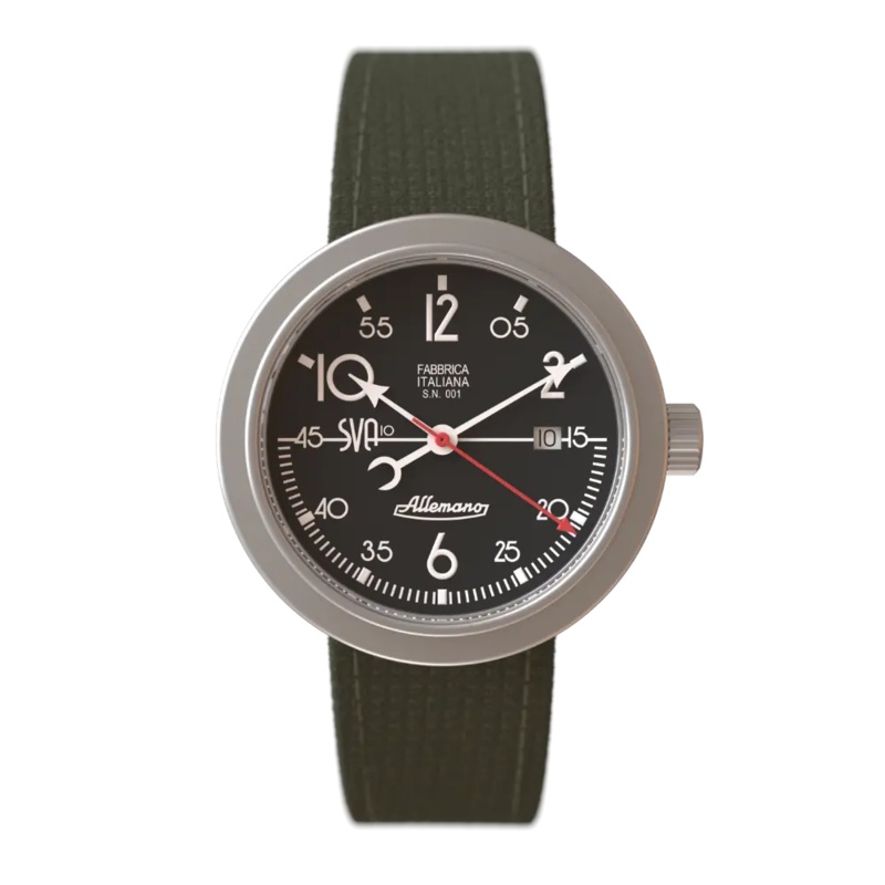 Allemano 1919 Men’s Green Black Watch DAY-SVA-10-B