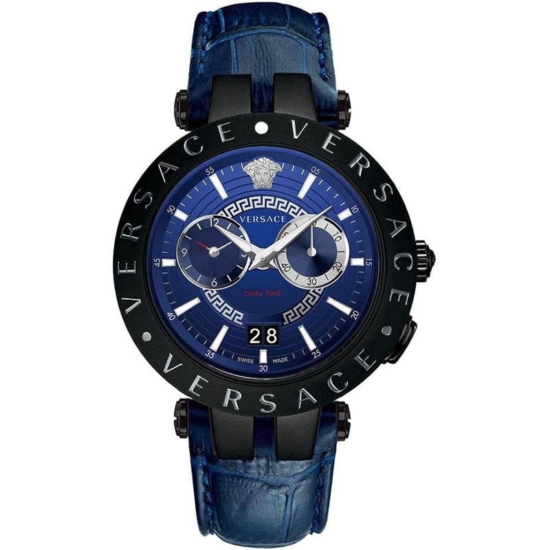 Versace Men’s Watch V-Race 46mm Blue Black VEBV00419