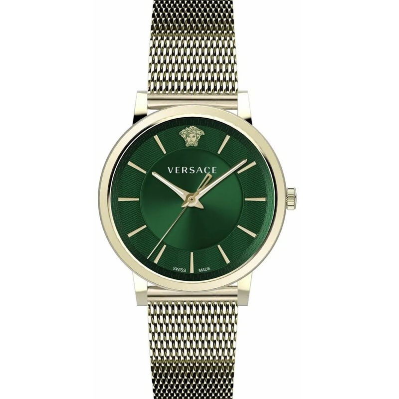 Versace Men’s Watch V-Circle Green Gold Bracelet VE5A00820