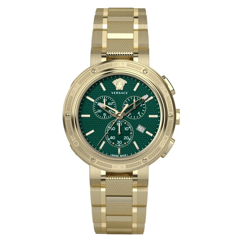 Versace Men’s Watch V-Extreme Pro 46mm Green Bracelet VE2H00521