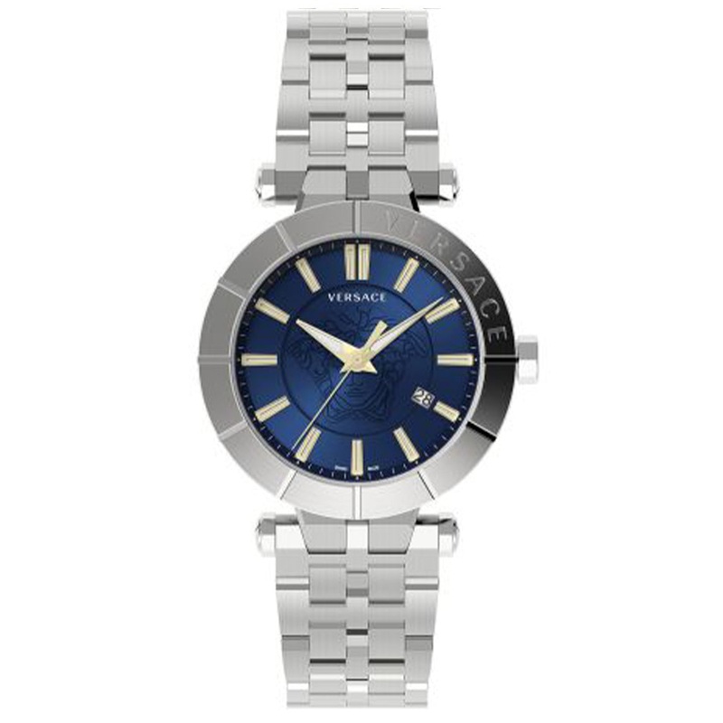Versace Men’s Watch V-Race 43mm Blue Bracelet VE2B00421