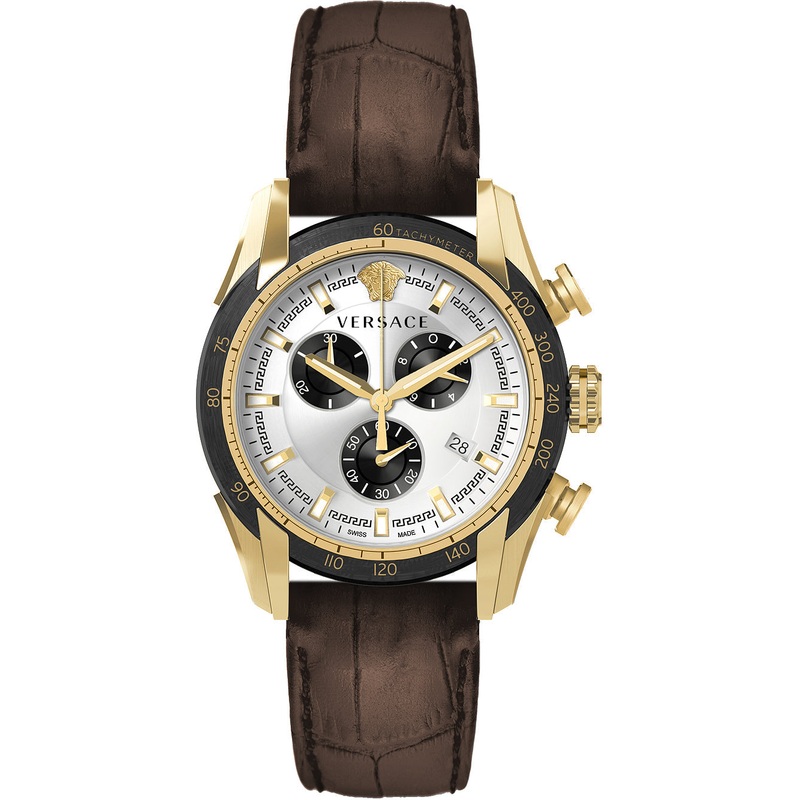 Versace Men’s Watch V-Ray 44mm Brown VE2I00221