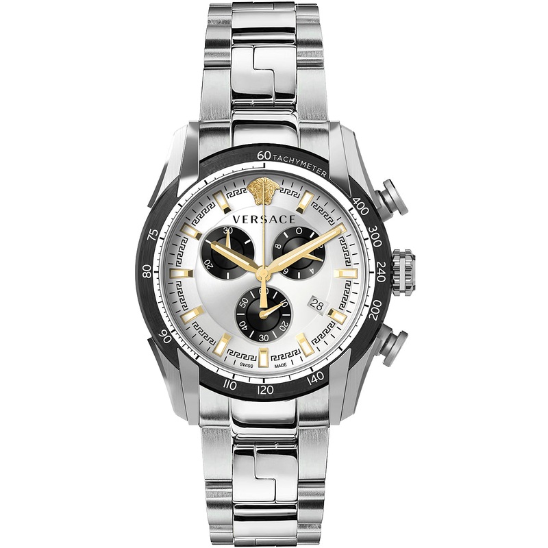 Versace Men’s Watch V-Ray 44mm White Bracelet VE2I00321