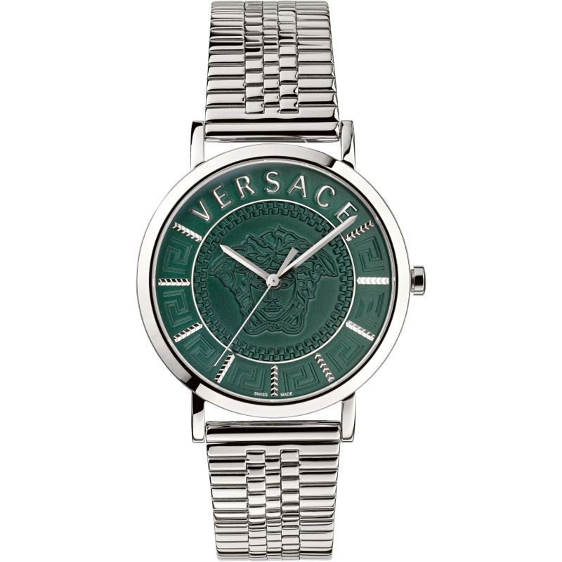 Versace Men’s Watch V-Essential Green Bracelet VEJ400921