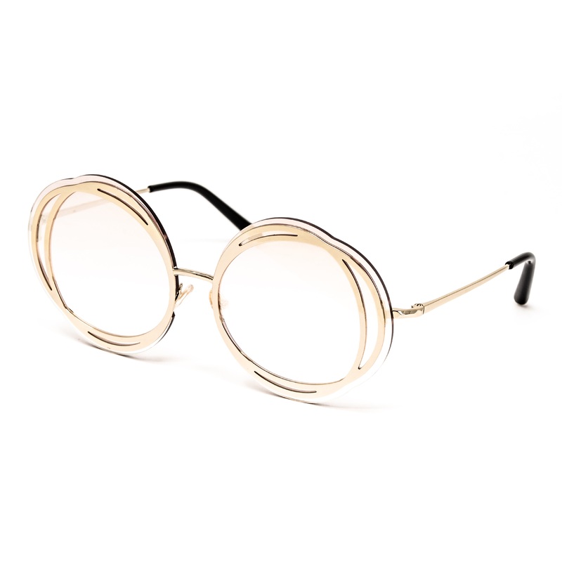 Matthew Williamson x Linda Farrow Geometric Gold Sunglasses MW205C1SUN