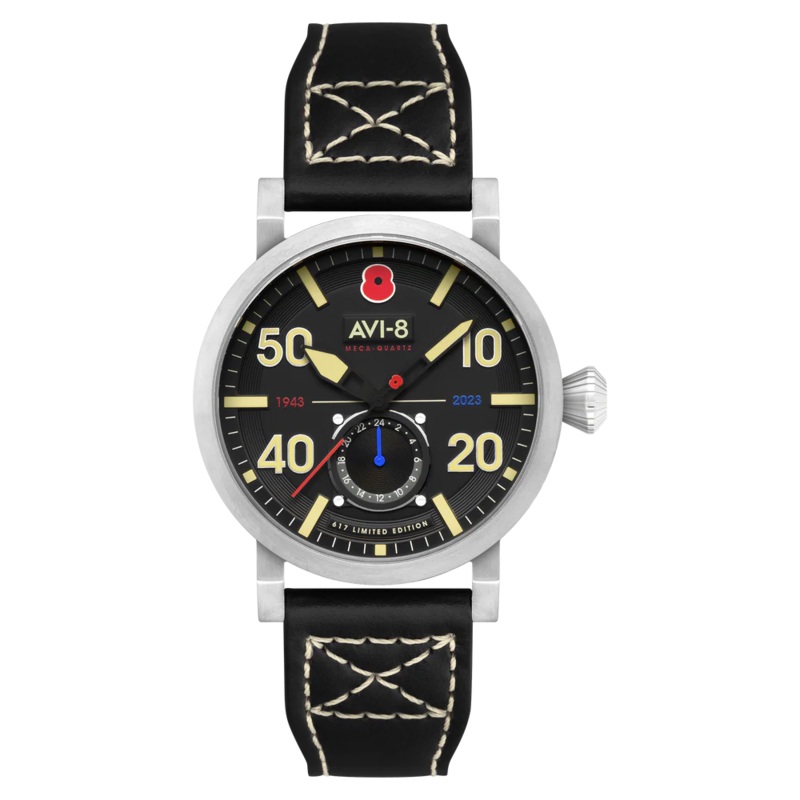 AVI-8 Dambuster 80TH Anniversary Royal British Legion Meca-Quartz Limited Edition Onyx Black Men’s Watch AV-4108-RBL-01