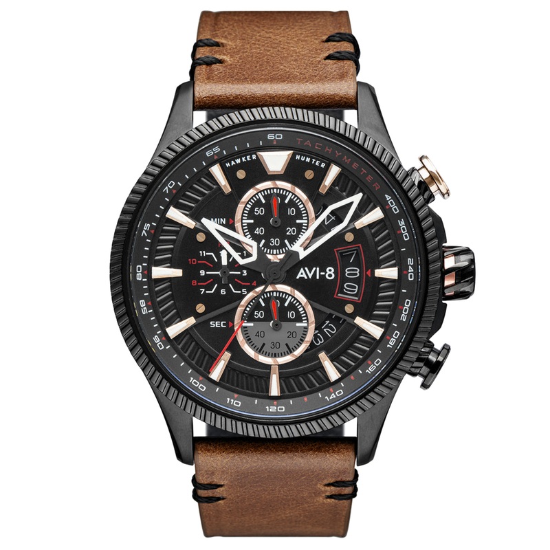AVI-8 Men’s Desert Brown Hawker Hunter Avon Watch AV-4064-06