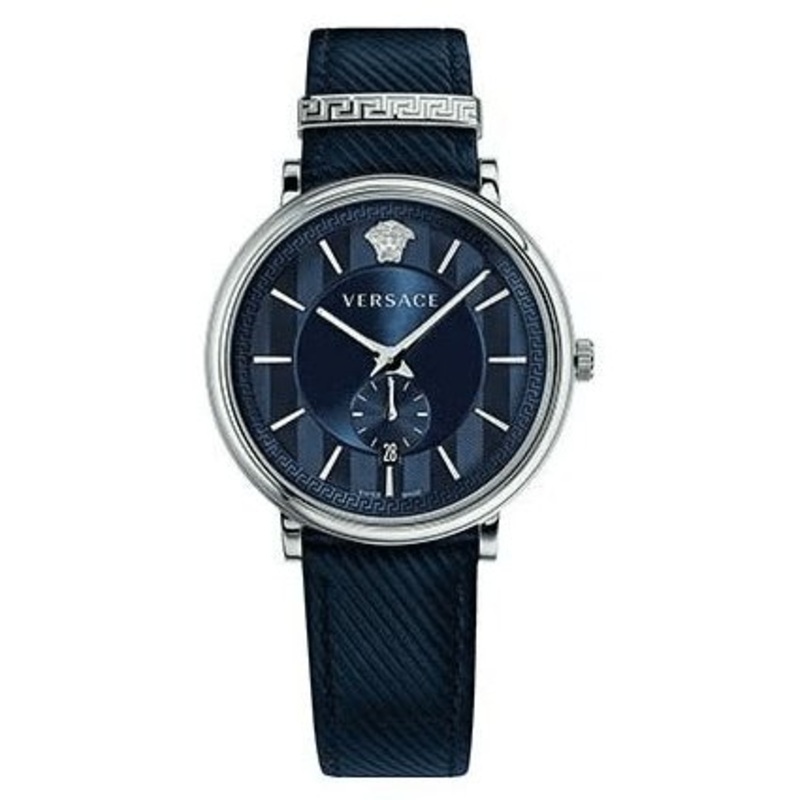 Versace Men’s Watch V-Circle Small Seconds Blue VBQ010017