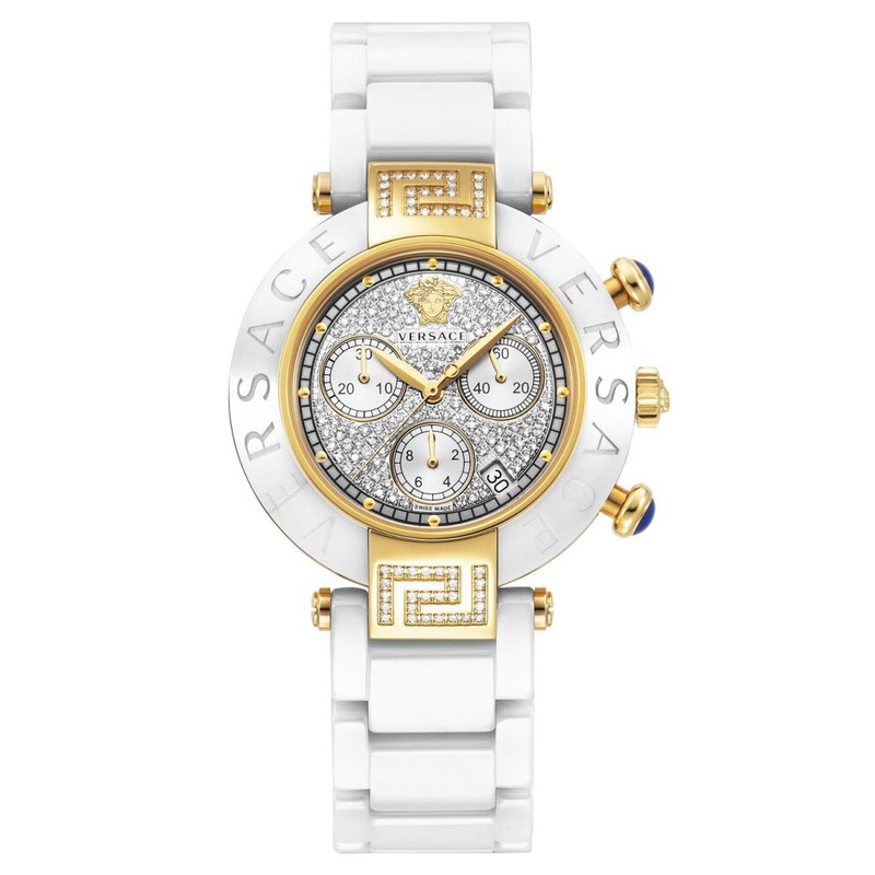 Versace Reve Chronograph Ladies’ White Diamond Watch 95CCP11D01FSC01