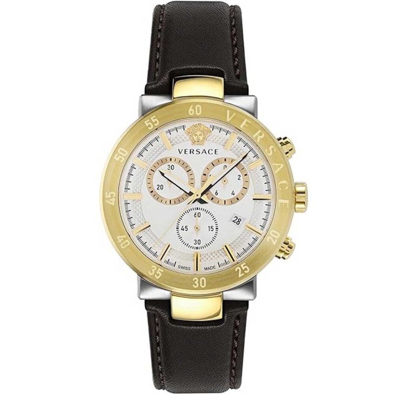 Versace Urban Mystique Men’s Chronograph White Gold Watch VEPY01321