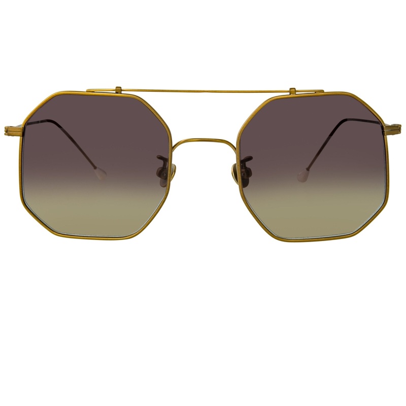 Ann Demeulemeester Sunglasses Square Bronze and Grey