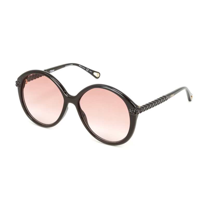 Chlo Women’s Sunglasses Oversized Round Brown/Orange CH0002S-001 58