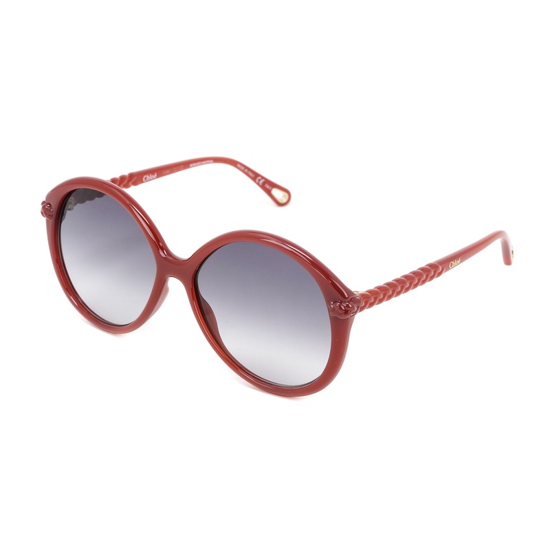 Chlo Women’s Sunglasses Oversized Round Orange/Grey CH0002S-004 58
