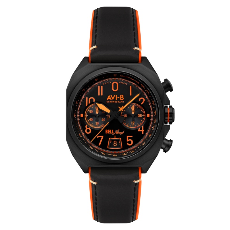 AVI-8 Bell X-1 Machbuster Men’s Black Chronograph Watch AV-4118-04