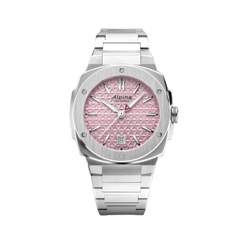Alpina Alpiner Pink Dial Stainless Steel Watch AL-220PI2AE6B