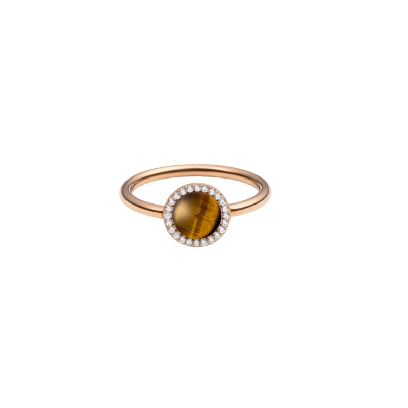 Daniel Wellington Audrey Tiger Eye Rose Gold Ring
